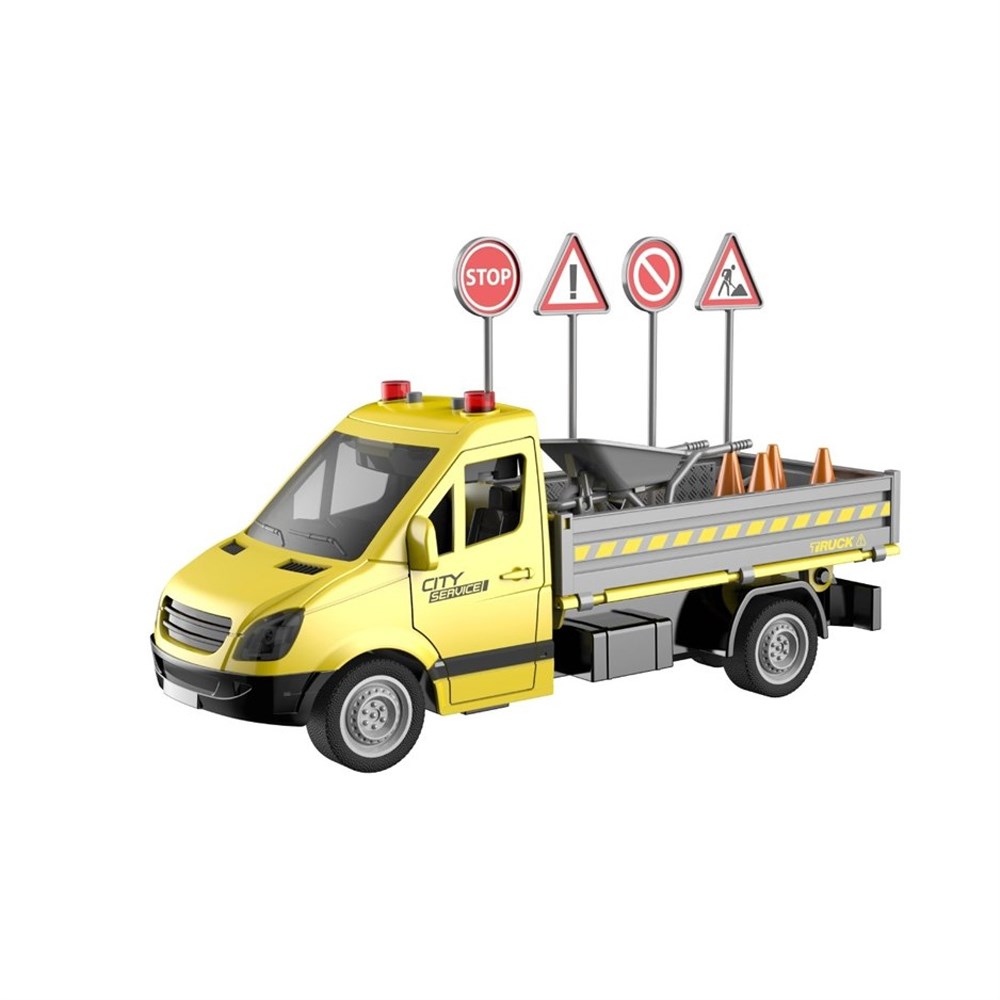 Vardem Oyuncak Sürtmeli Işıklı Sesli Yol Trafik 1:16 WY593A,WY593B