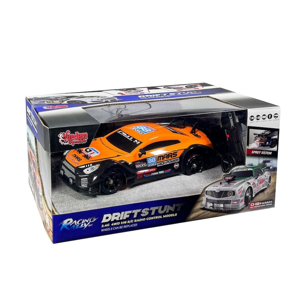 Vardem Oyuncak Uzaktan Kumandalı Full Fonksiyon 2.4G Şarjlı 1:16 4x4 Drift Araba Işıklı ve Buharlı Sky HB-SC16A06