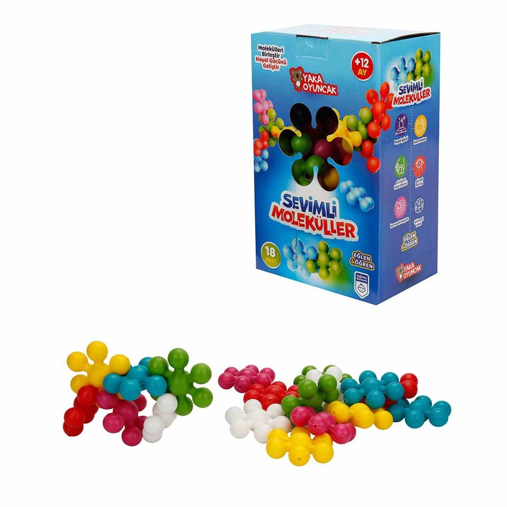 Yaka Oyuncak 18 Parça Moleküller YK-024