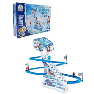 DMN2689-33A KUT.PILLI ISIKLI MUZIKLI PENGUEN KAYDIRAK