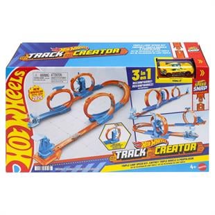 Hot Wheels Üçlü Döngülü Araba Yarış Pisti SetiJDW39