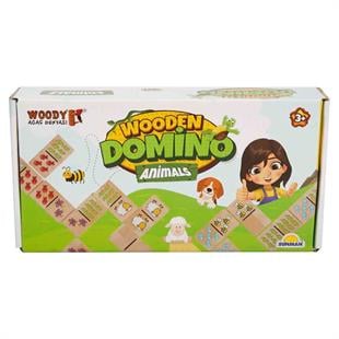 Sunman Oyuncak Woody Ahşap Domino Animals 00004985