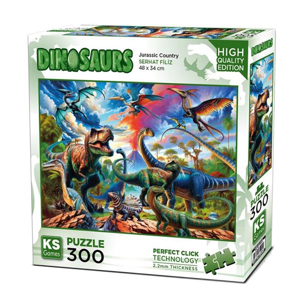 Ks Games Puzzle 300 Parça Jurassic Country 19256 Toptan Fiyatı ve