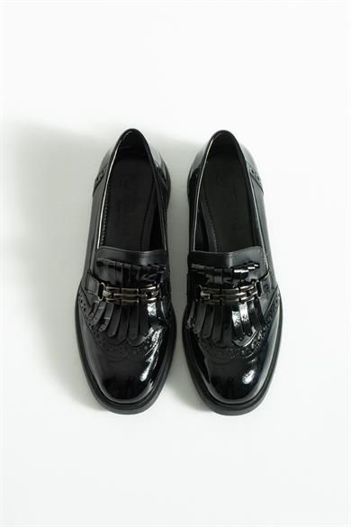 Kadın Püsküllü Günlük Loafer Corvia - Siyah