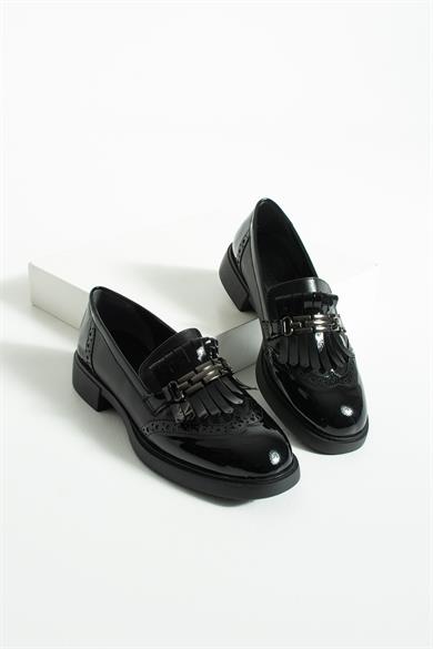 Kadın Püsküllü Günlük Loafer Corvia - Siyah