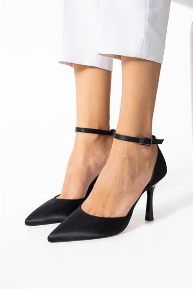 Kadın Siyah Sivri Burunlu Stiletto