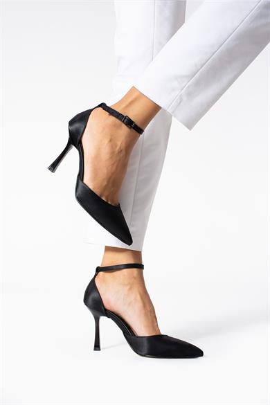 Kadın Siyah Sivri Burunlu Stiletto