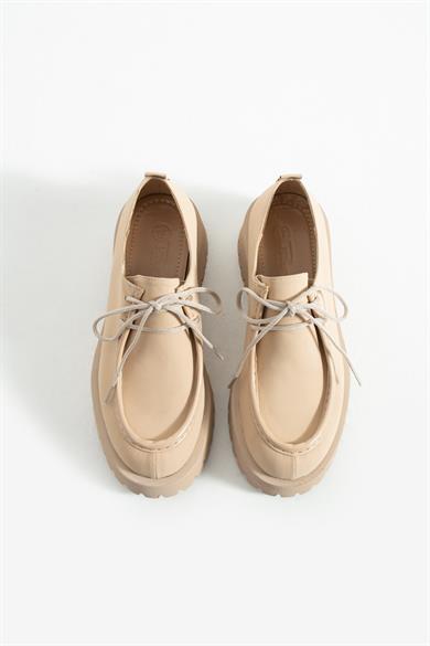 Kadın Yüksek Taban Loafer Arden - Bej