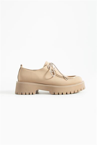 Kadın Yüksek Taban Loafer Arden - Bej