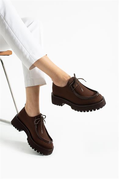 Kadın Yüksek Taban Loafer Arden - Kahverengi