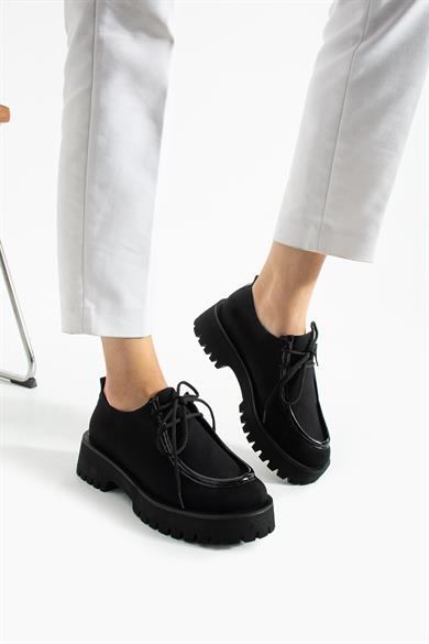 Kadın Yüksek Taban Loafer Arden - Siyah