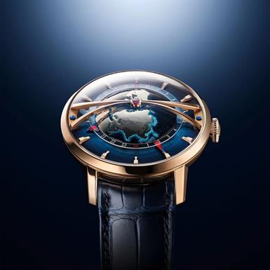 Arnold & Son  Globetrotter Red Gold