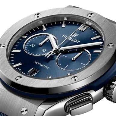 Hublot Classic Fusion Chronograph Titanyum Blue