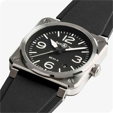 Bell & Ross Instruments BR 03 AUTO BLACK STEEL
