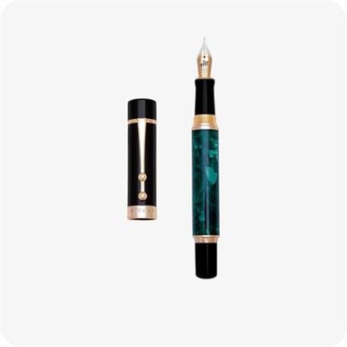 Piguet TAURUS Piguet TAURUS Marble Vert Fountain Pen (Green)