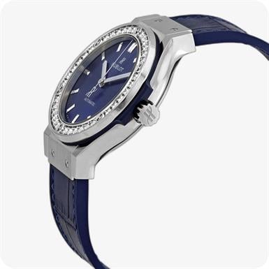 Hublot Classic Fusion Titanium Blue Diamonds