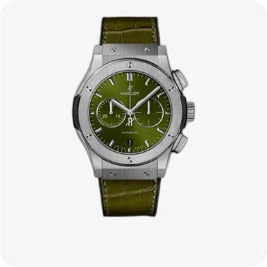 Hublot Classic Fusion Chronograph Titanyum Green