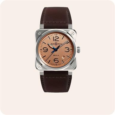 Bell & Ross Instruments BR03 AUTO BEIGE & BLUE STEEL