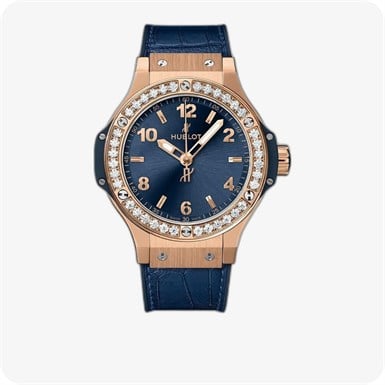 Hublot Big Bang Gold Blue Diamonds