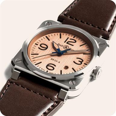 Bell & Ross Instruments BR03 AUTO BEIGE & BLUE STEEL