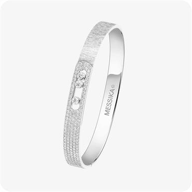 Messika MOVE NOA Move Noa Ciselé half pavé bangle