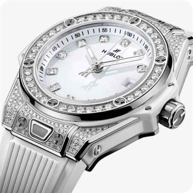 Hublot Big Bang One Click Steel White Pavé