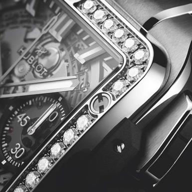Hublot Square Bang Unico Titanium Diamonds