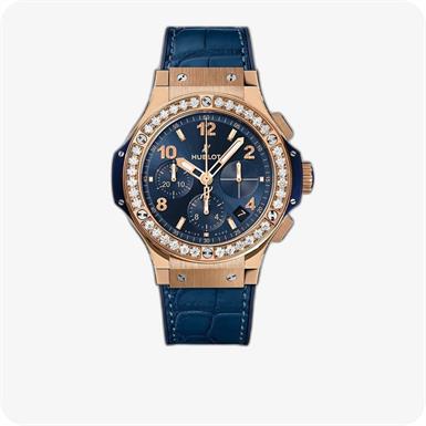 Hublot Big Bang Gold Blue Diamonds