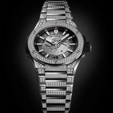 Hublot Big Bang Integrated Time Only Titanyum Pavé