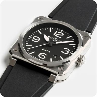 Bell & Ross Instruments BR 03 AUTO BLACK STEEL