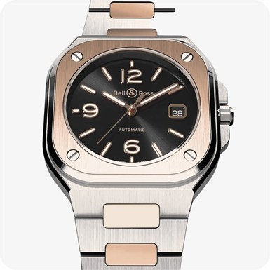 Bell & Ross Urban Auto Black Steel & Gold