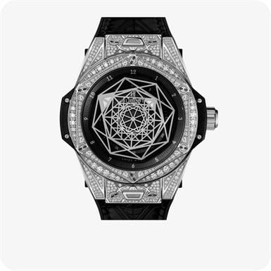 Hublot Big Bang Sang Bleu Steel Pavé