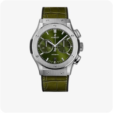 Hublot Classic Fusion Chronograph Titanium Green