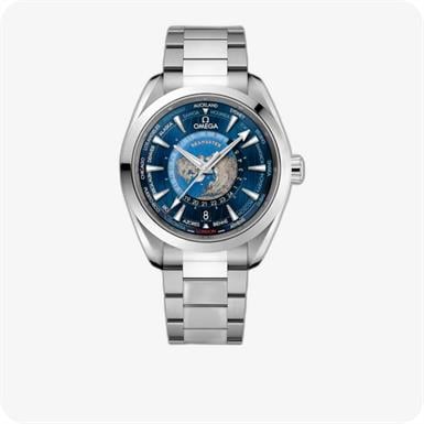 Omega Seamaster AQUA TERRA 150M CO-AXIAL MASTER CHRONOMETER GMT WORLDTIMER
