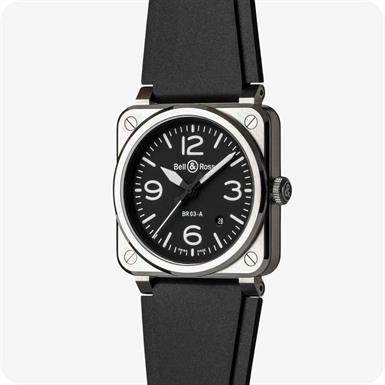 Bell & Ross Instruments BR 03 AUTO BLACK STEEL