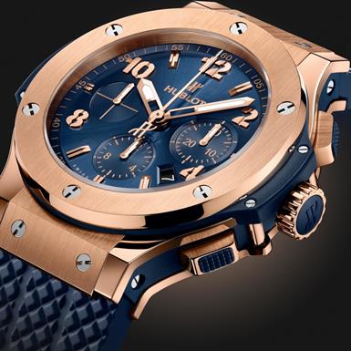 Hublot Big Bang Original Gold Blue 