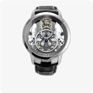 Arnold & Son Time Pyramid Steel