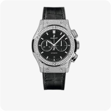 Hublot Classic Fusion Chronograph Titanium Pavé