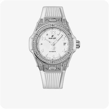 Hublot Big Bang One Click Steel White Pavé