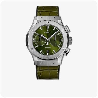 Hublot Classic Fusion Chronograph Titanium Green