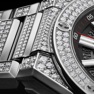Hublot Big Bang Integrated Time Only Titanyum Pavé