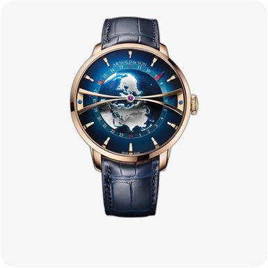Arnold & Son  Globetrotter Red Gold