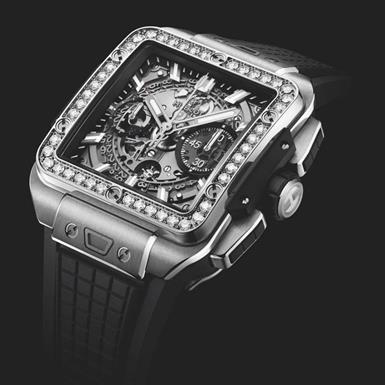 Hublot Square Bang Unico Titanium Diamonds