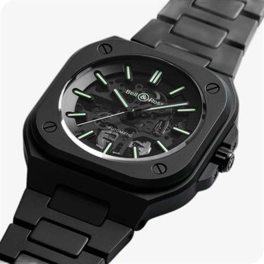 Bell & Ross Urban BR-05 Skeleton Black Lum Ceramic