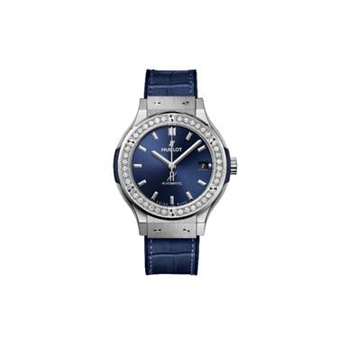 Hublot Classic Fusion Titanyum Blue Diamonds