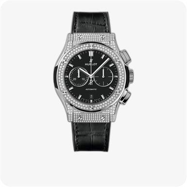Hublot Classic Fusion Chronograph Titanium Pavé
