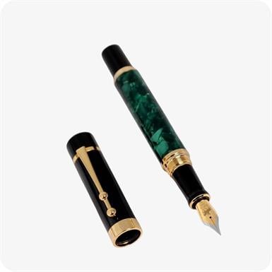 Piguet TAURUS Piguet TAURUS Marble Vert Fountain Pen (Green)