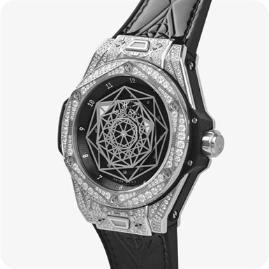 Hublot Big Bang Sang Bleu Steel Pavé