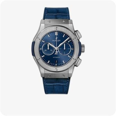 Hublot Classic Fusion Chronograph Titanium Blue
