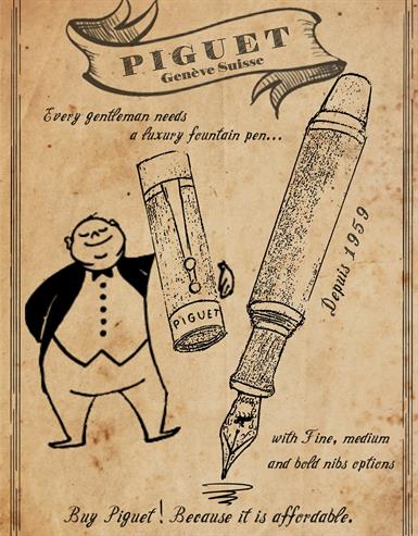 Piguet TAURUS lorange Rollerball Pen (Orange)